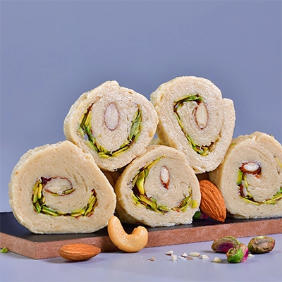 Badam Kaju Roll